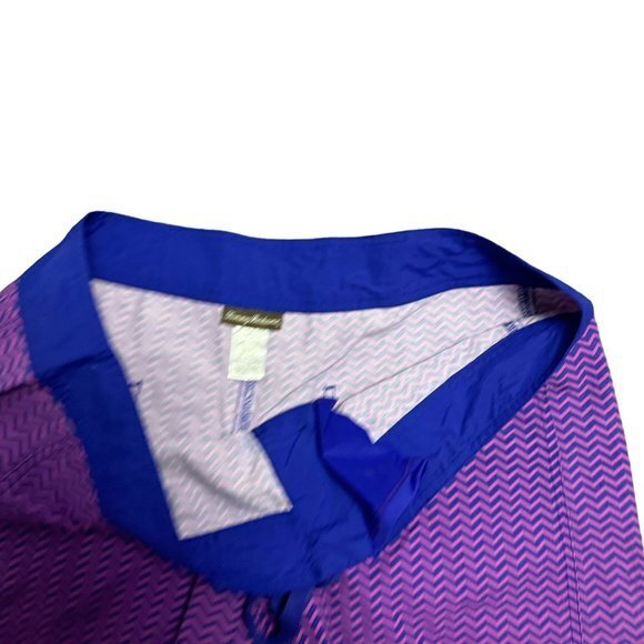 Tommy Bahama Mens Size XL Blue Pink Chevron Print Swim Trunks - Picture 6 of 9